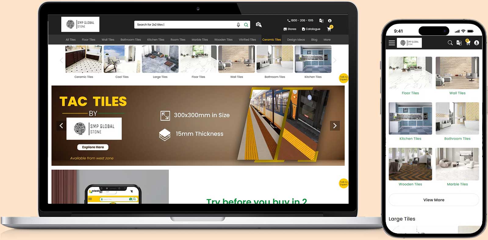 SMP Global Stone Magento 2 natural stone and marble eCommerce website