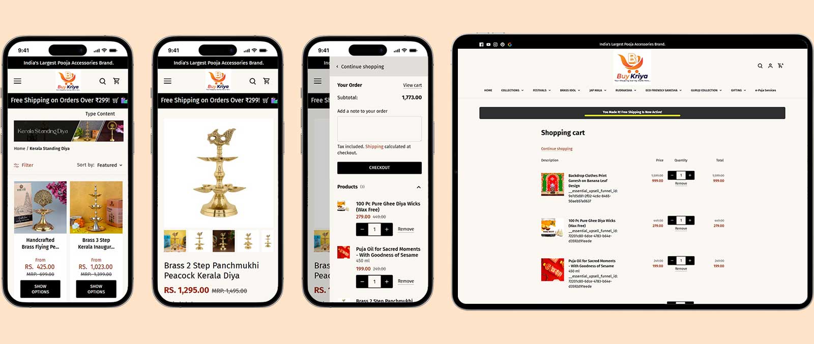 BuyKriya Magento 2 eCommerce website for online retail products store
