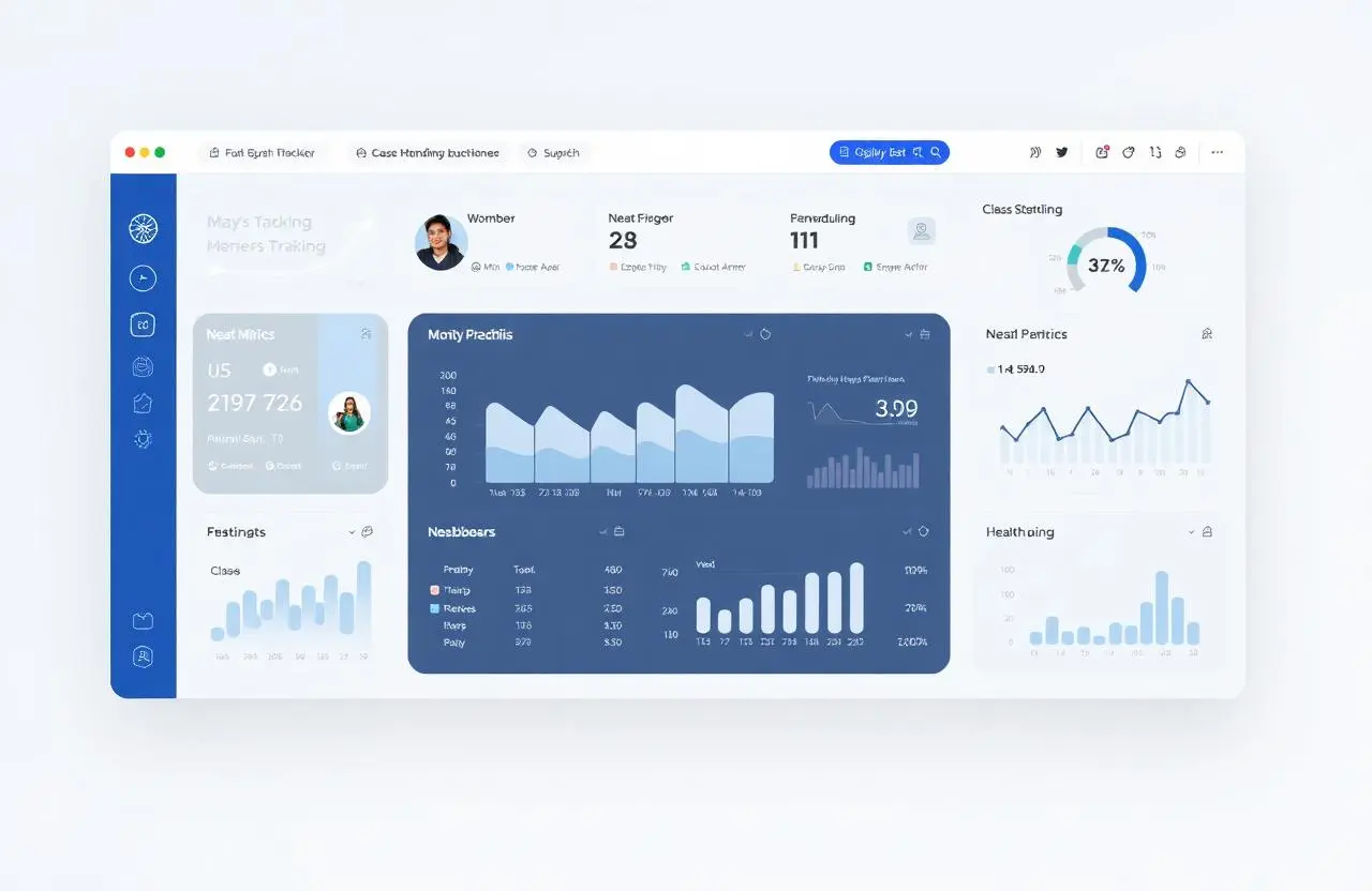 Healthcare Technology Dashboard showing patient appointments, health metrics, and telemedicine video interface