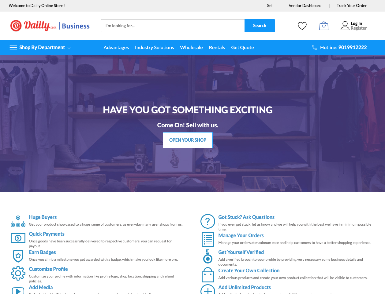 Daiily Magento 2 B2B procurement eCommerce platform