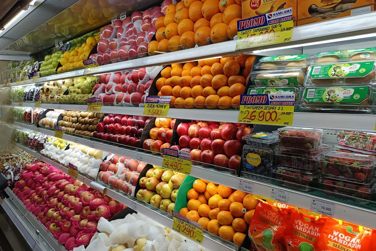 Fresh produce section