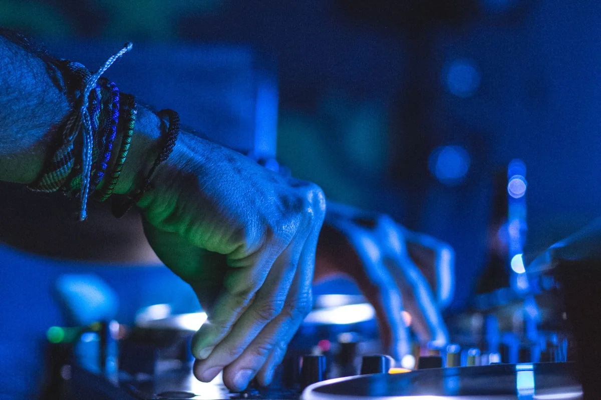 DJ controller close-up