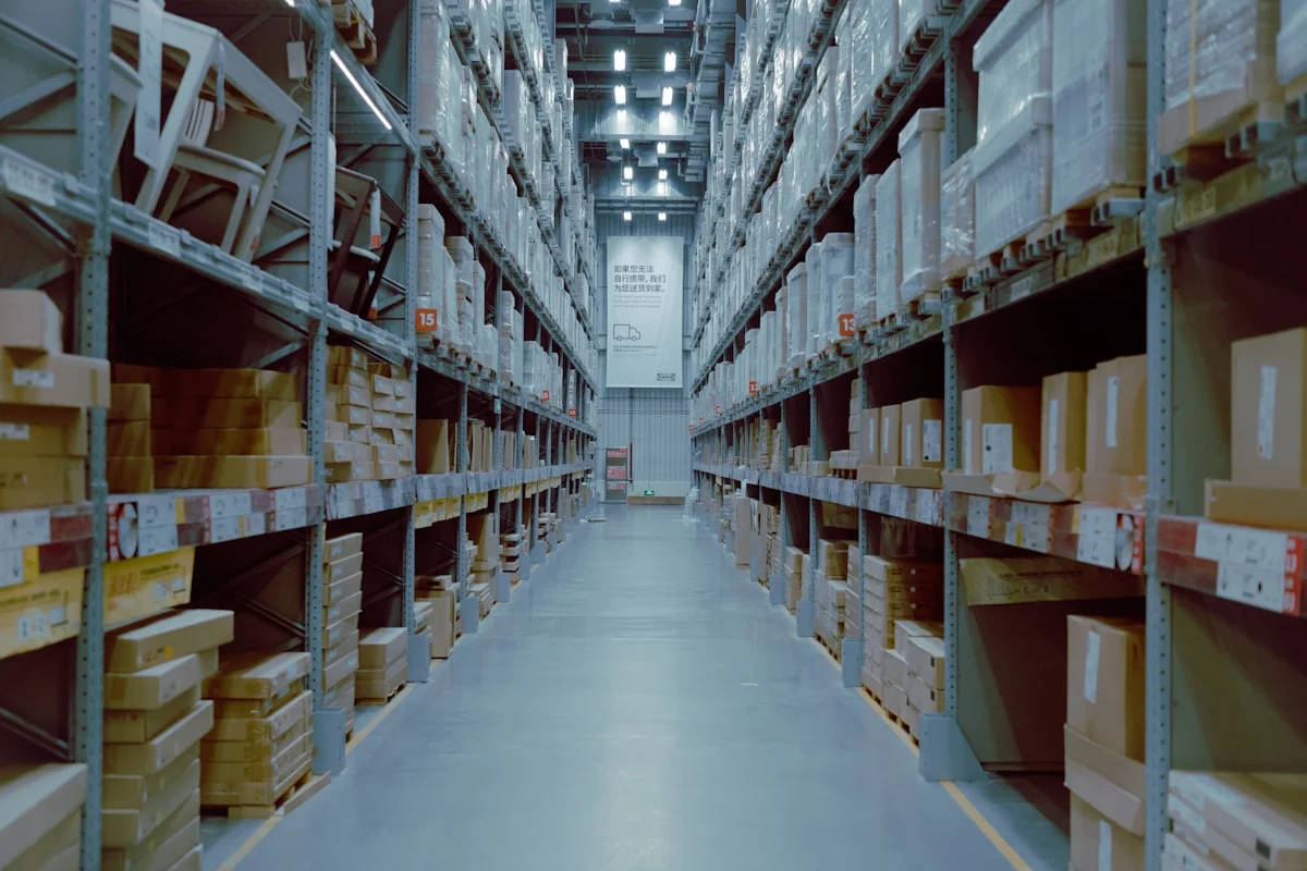 Industrial shelving units